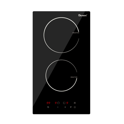 Beli 2 Burner Electric Cooktop 220V-240V Dibangun di Induksi Cooktop 12 Inch 3500W online manufacture