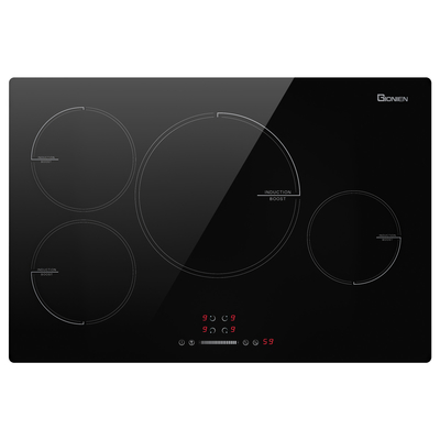 Beli 30 Inch 4 Burner Electric Induction Cooktop 220-240V 7200W Dengan Kontrol Waktu Daya yang Tepat online manufacture