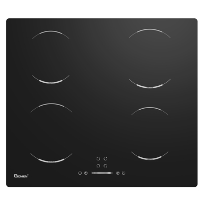 4 Burner Electric Cooktop 220V-240V 24 Inch Dibangun di Induksi Cooktop 6400W