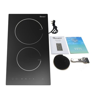 30 Cm Double Ceramic Hob, 2 Rings Glass Ceramic Domino Hob dengan 2 Zona